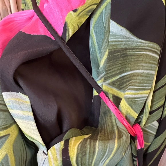 🌺NWT✨ TOMMY BAHAMA GRAND VILLA MAXI TANK DRESS BLACK TROPICAL FLORAL SIZE SMALL - Picture 2 of 7